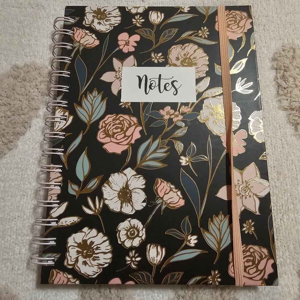 Floral Spiral Notebook New